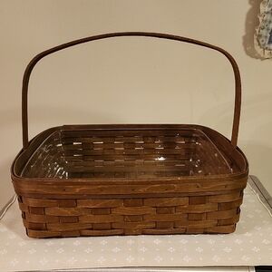 Longaberger Warm Brown Pie Basket